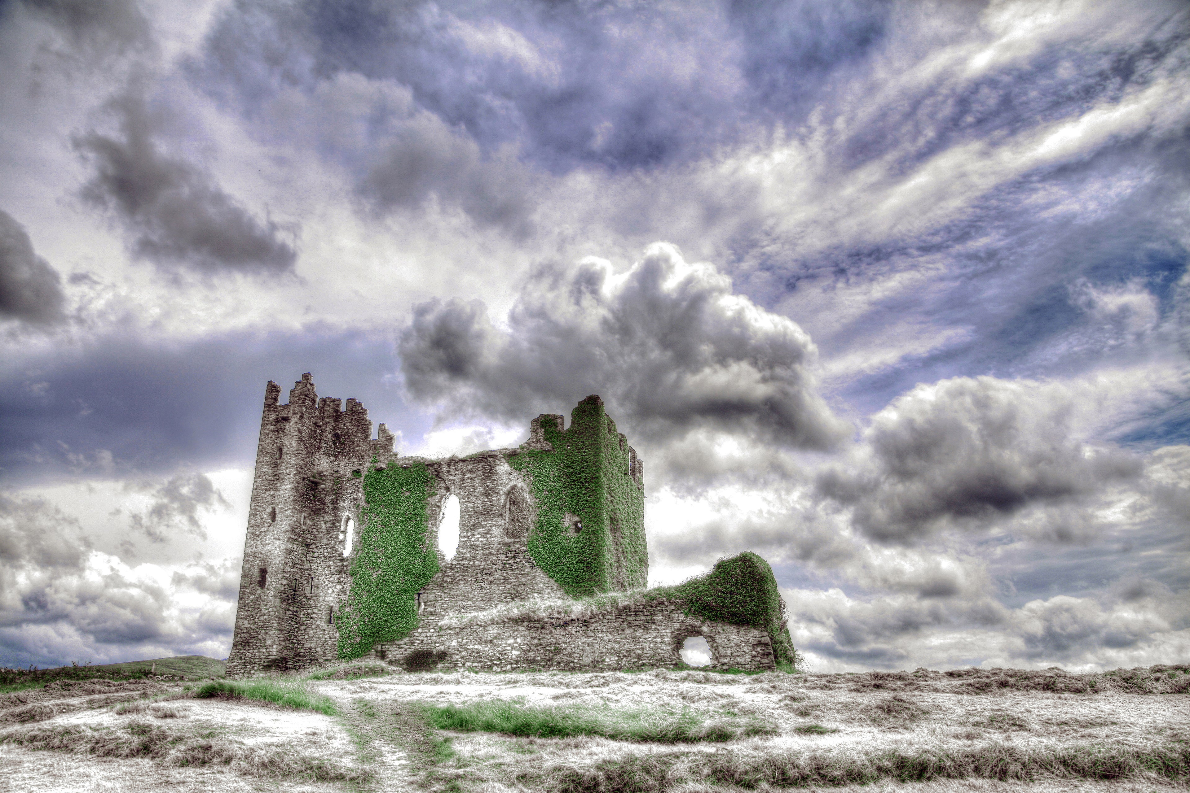 County Kerry, Ireland – Infrared Castle Wall Art