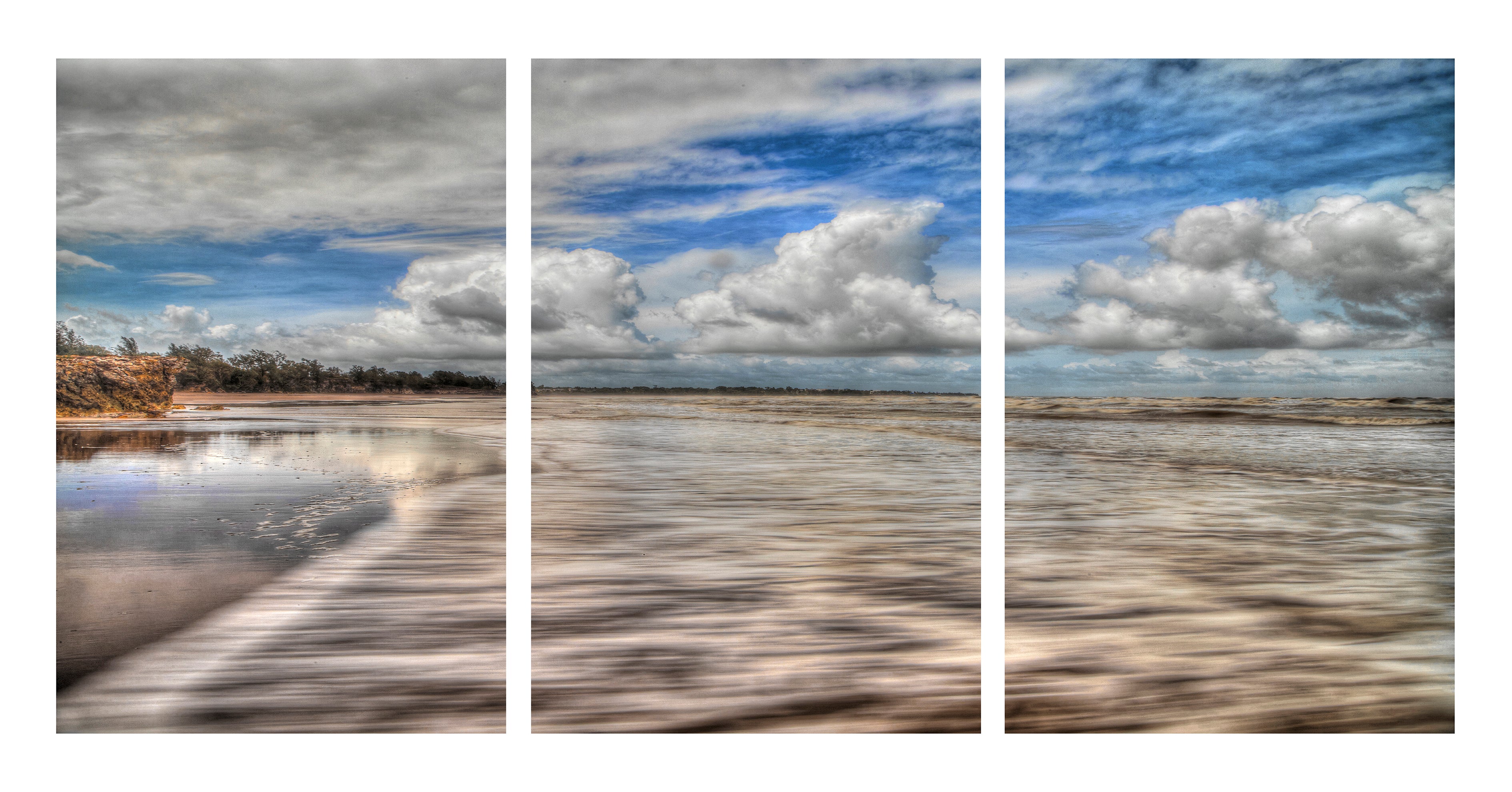 Tidal Reflections – Casuarina Beach Triptych Wall Art