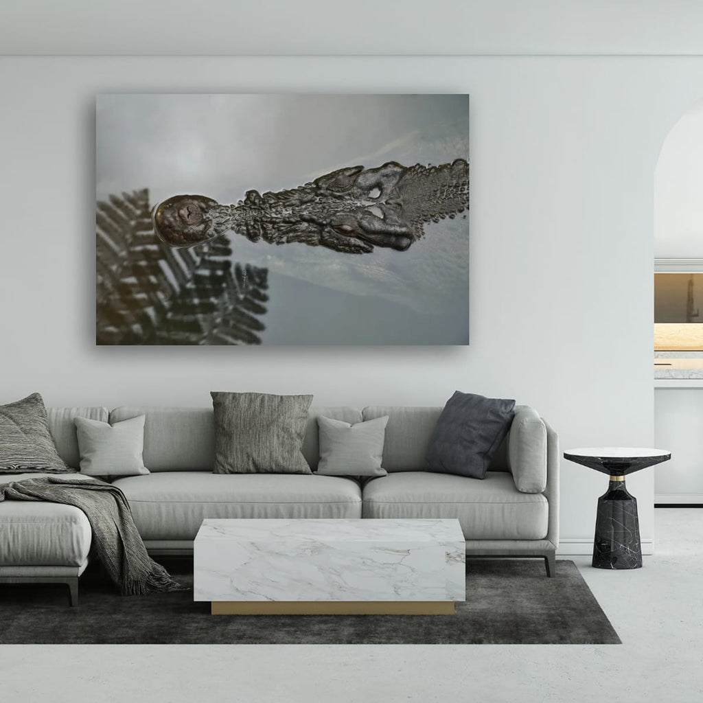 Silent Predator – Saltwater Crocodile Wall Art