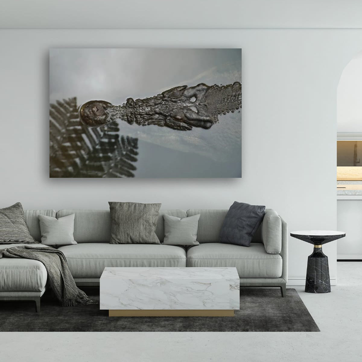 Silent Predator – Saltwater Crocodile Wall Art