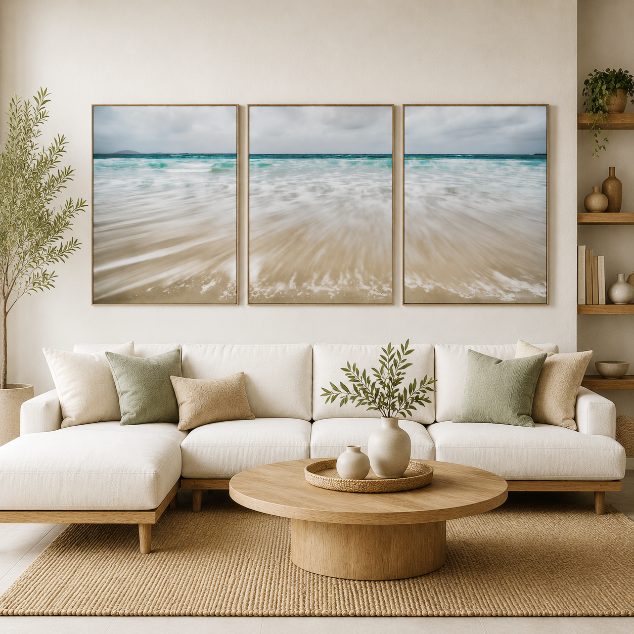 Ocean Motion – Mooloolaba Triptych Wall Art