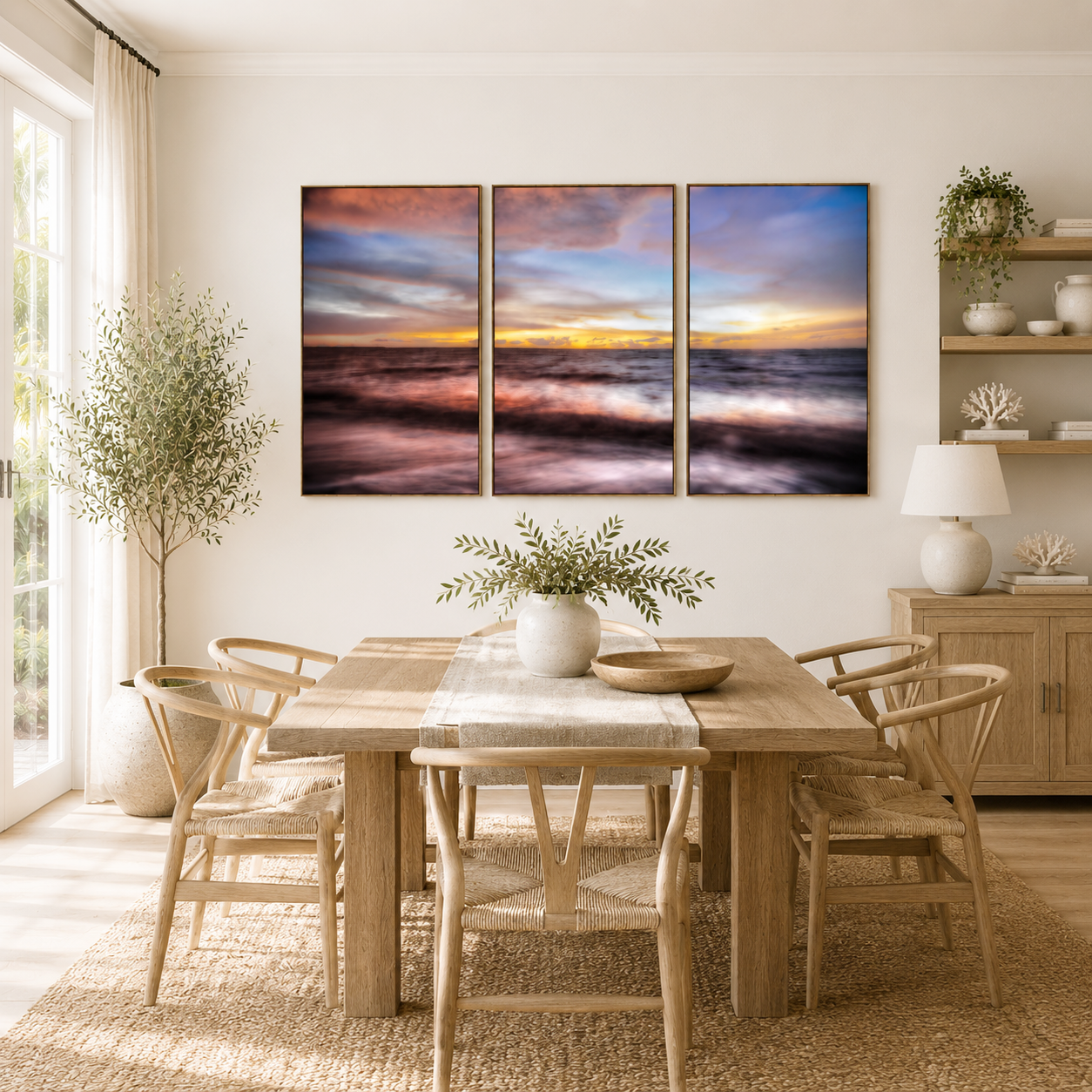 Tropical Twilight – Fannie Bay Triptych Wall Art