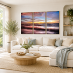 Tropical Twilight – Fannie Bay Triptych Wall Art