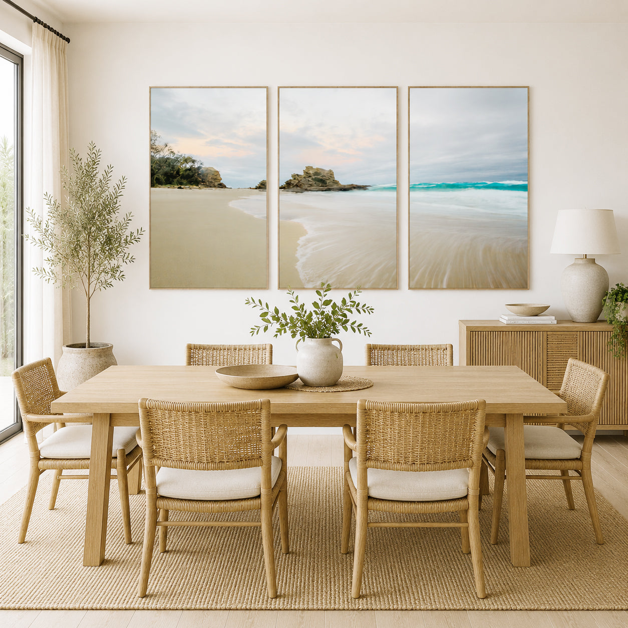 Coastal Tranquility – Nambucca Heads, New South Wales | Triptych Wall Art