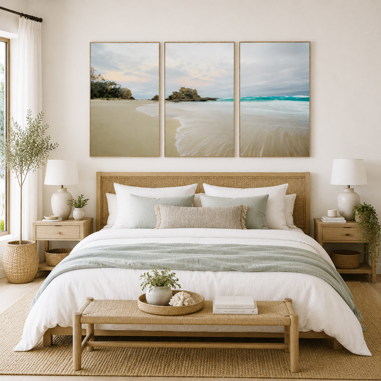 Coastal Tranquility – Nambucca Heads, New South Wales | Triptych Wall Art