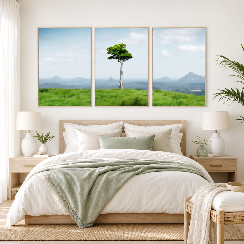 Hinterland Majesty – One Tree Hill, Maleny Triptych Wall Art
