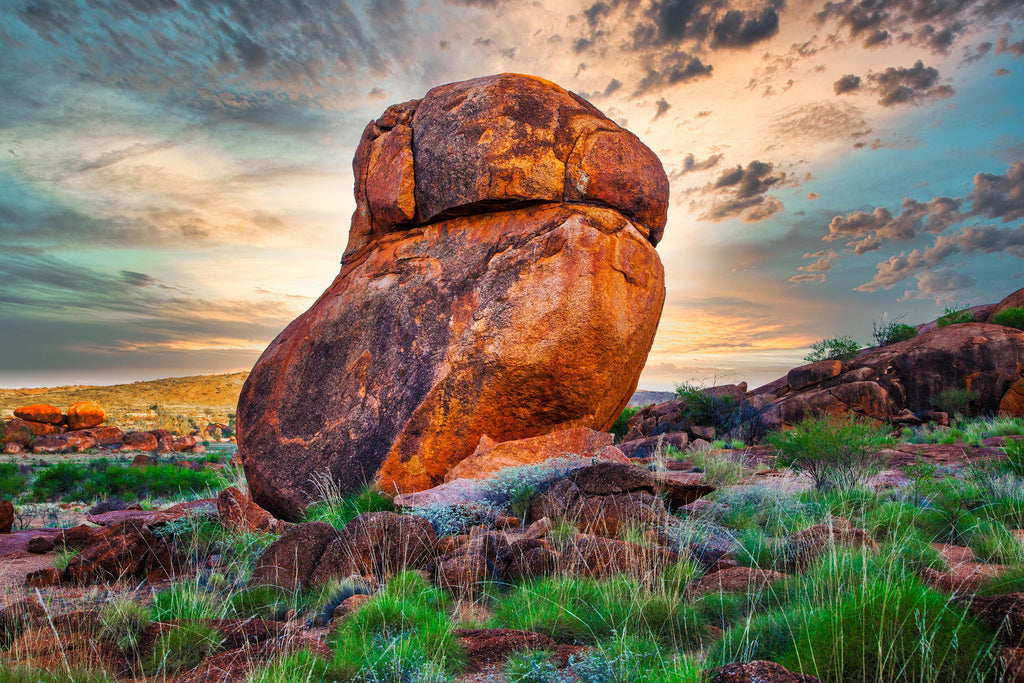Balanced by Time – Devils Marbles Wall Art