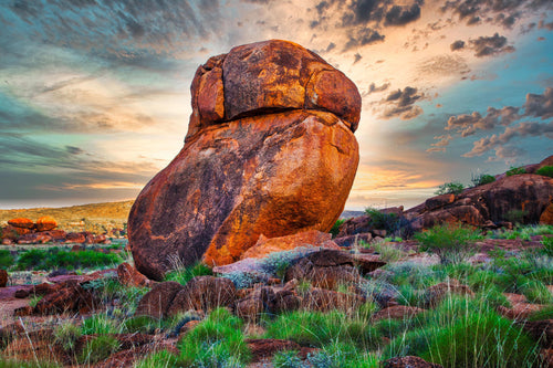 Balanced by Time – Devils Marbles Wall Art