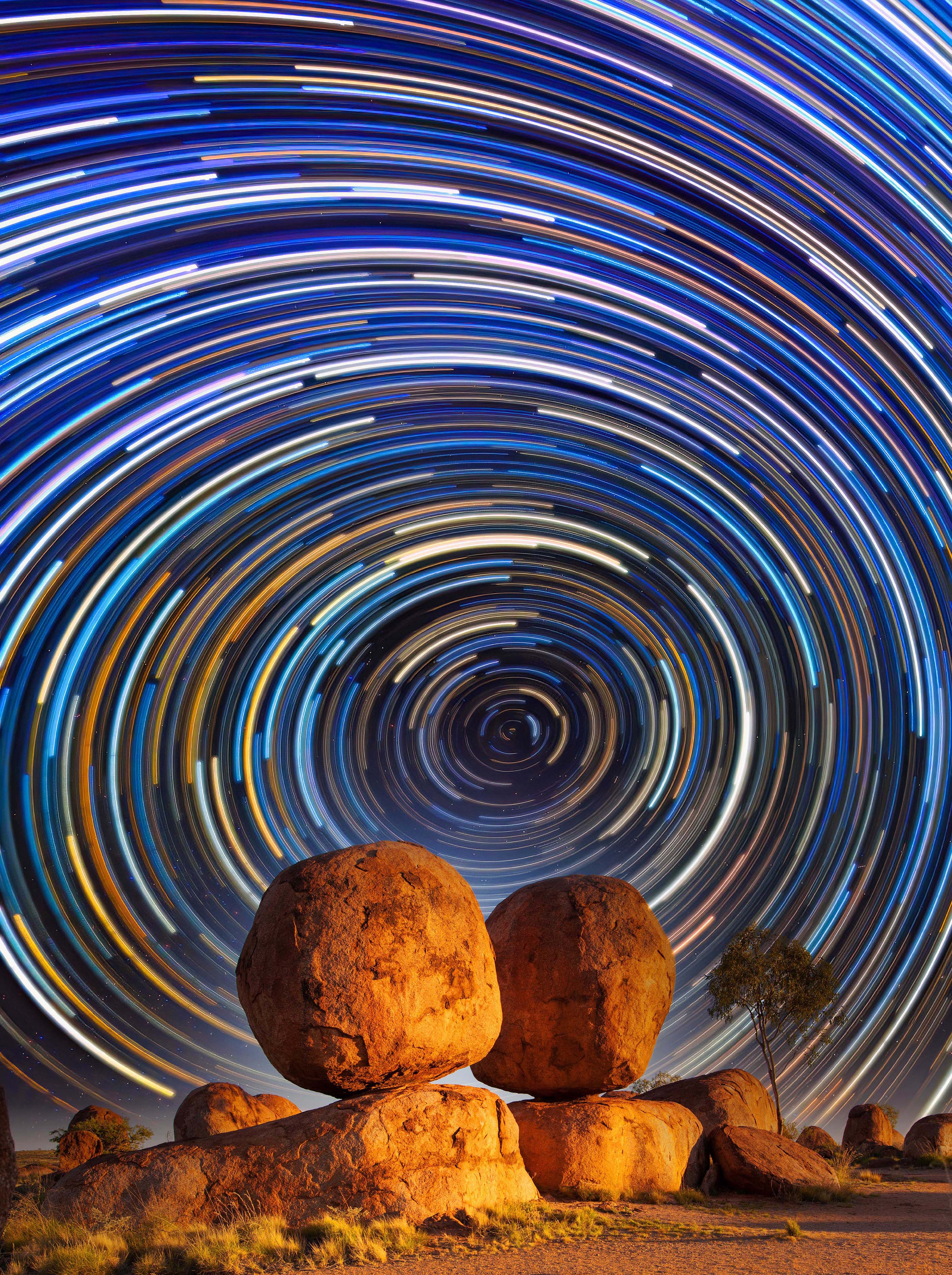 Karlu Karlu, Northern Territory – Star Trails Wall Art