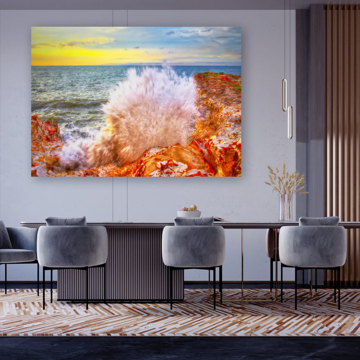 Wave Burst Coastal Wall Art – Northern Territory Ocean Print