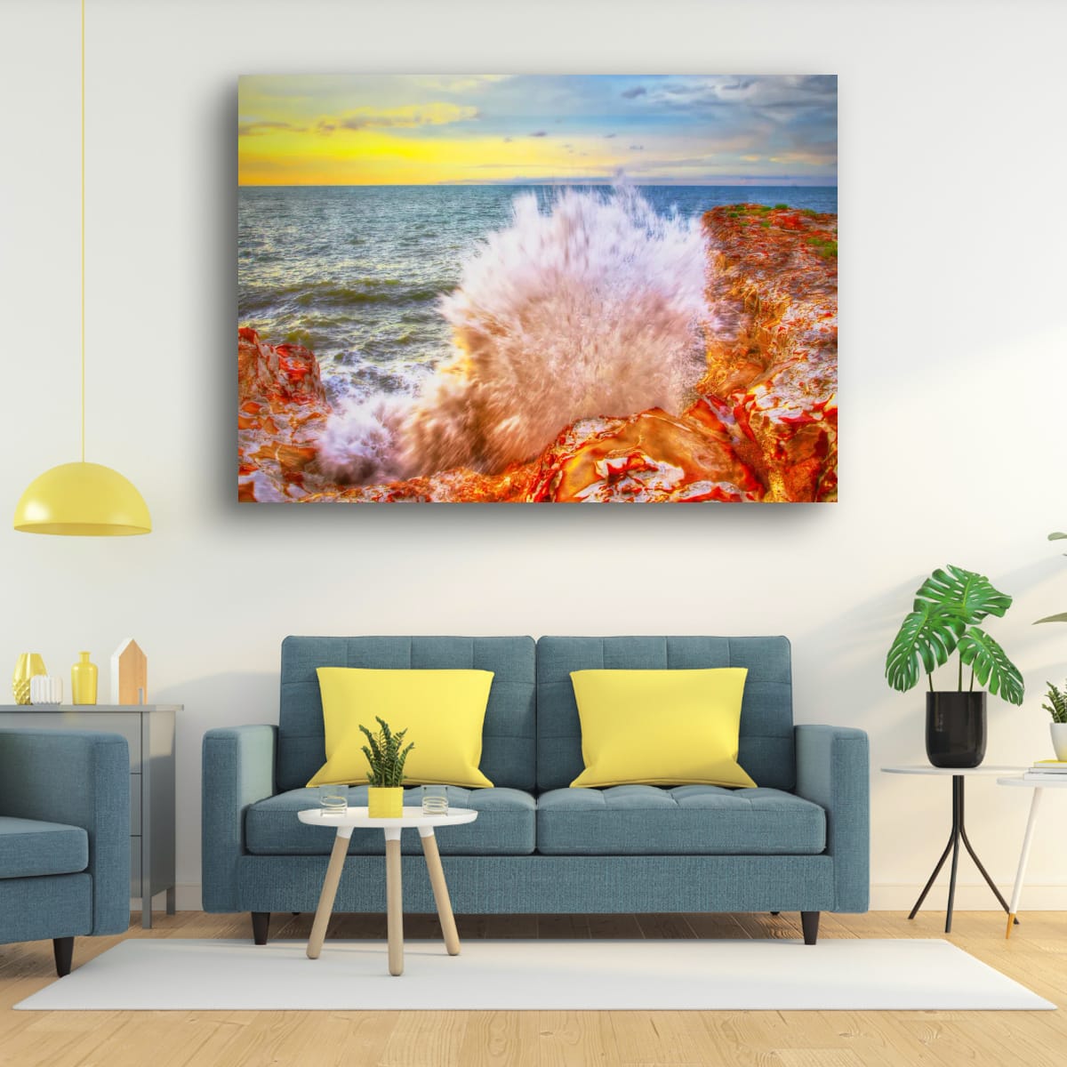 Wave Burst Coastal Wall Art – Northern Territory Ocean Print