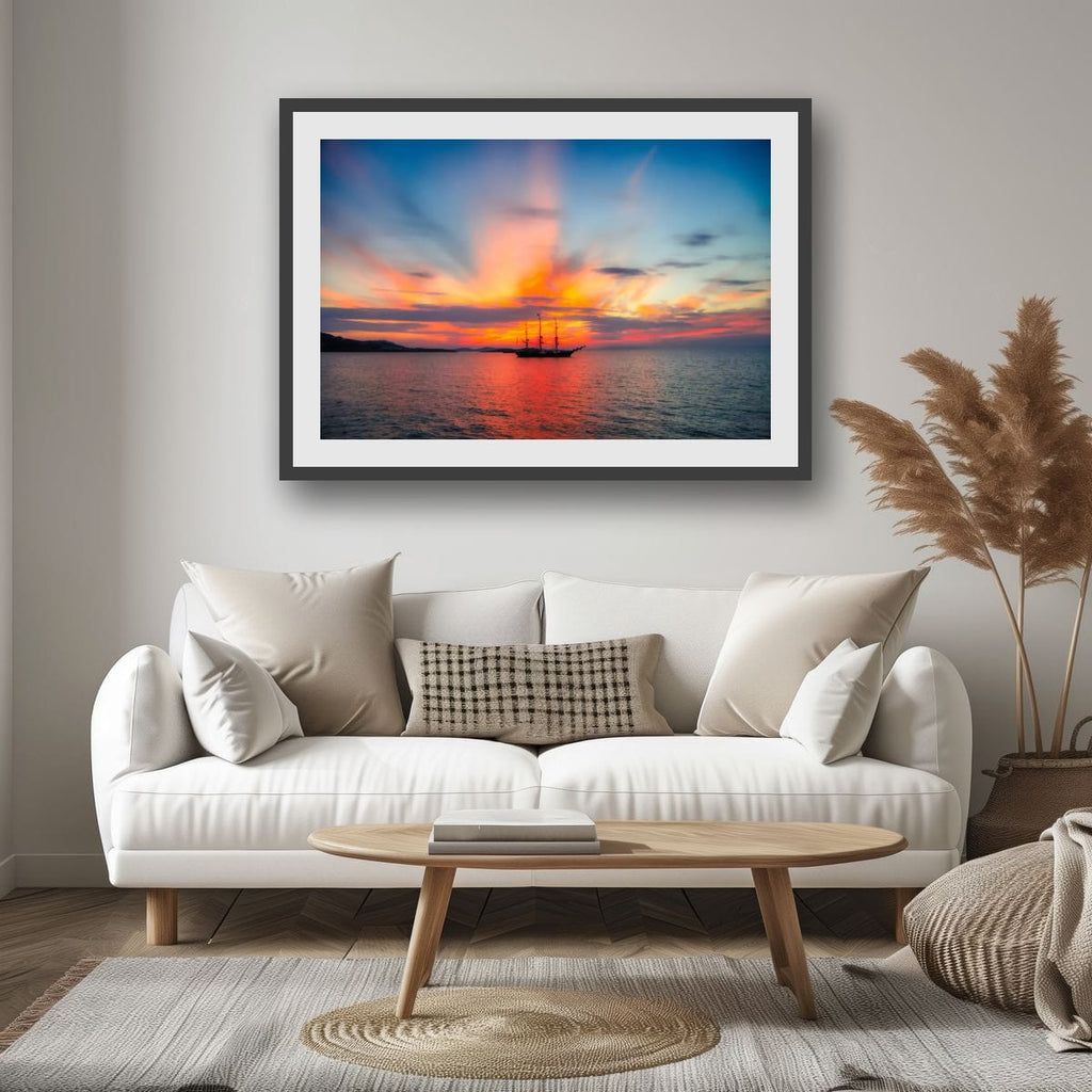 Mykonos, Greek Islands – Sunset Coastal Wall Art