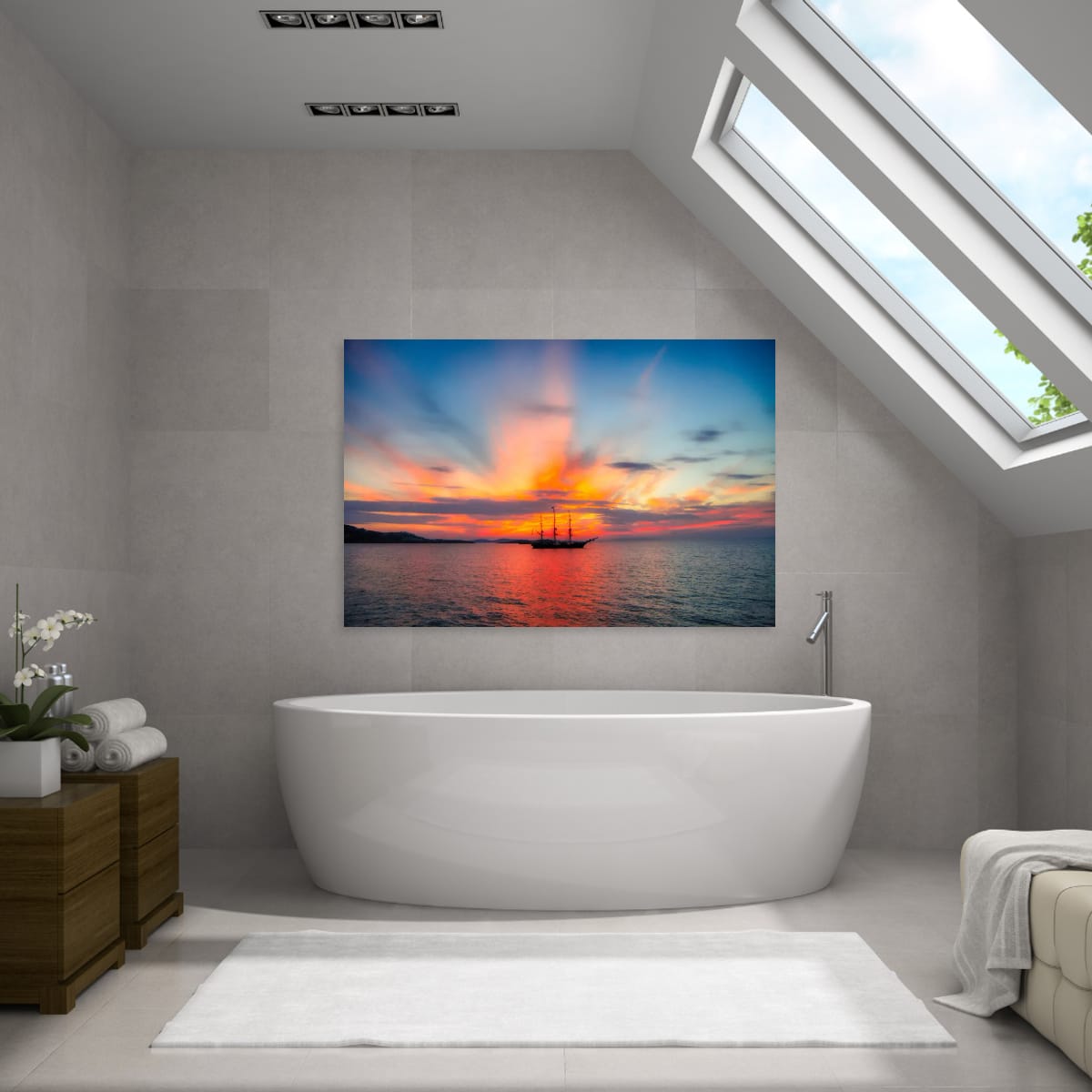 Mykonos, Greek Islands – Sunset Coastal Wall Art