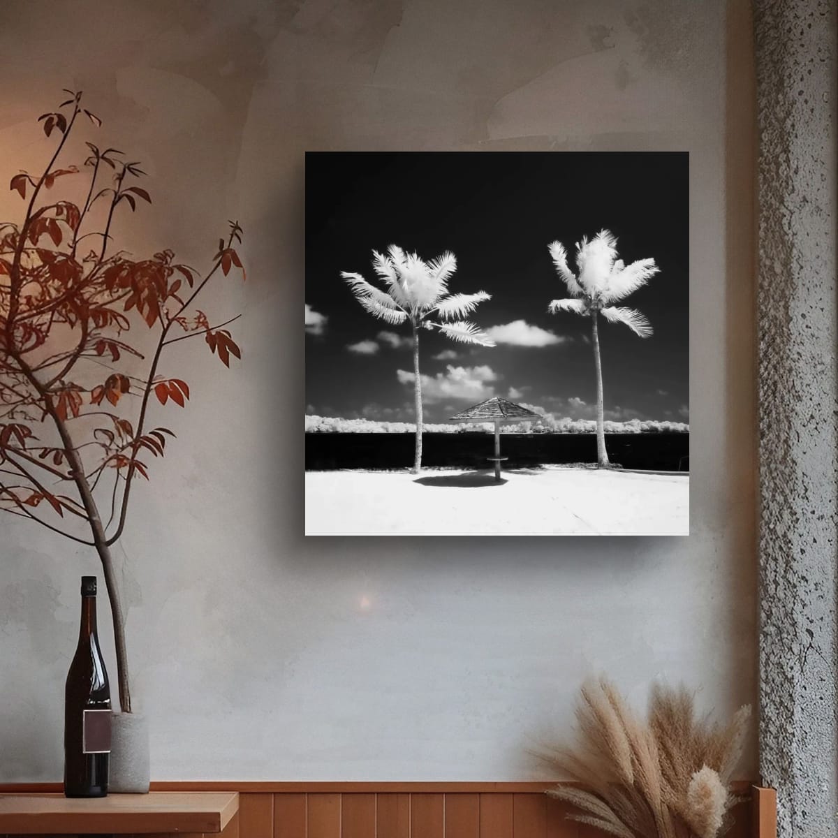 Port Vila, Vanuatu – Infrared Tropical Palms Wall Art