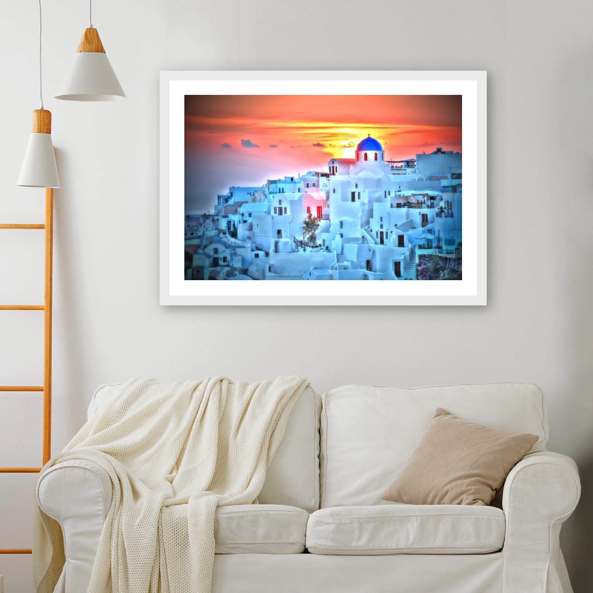 Santorini, Greece – Sunset Coastal Wall Art