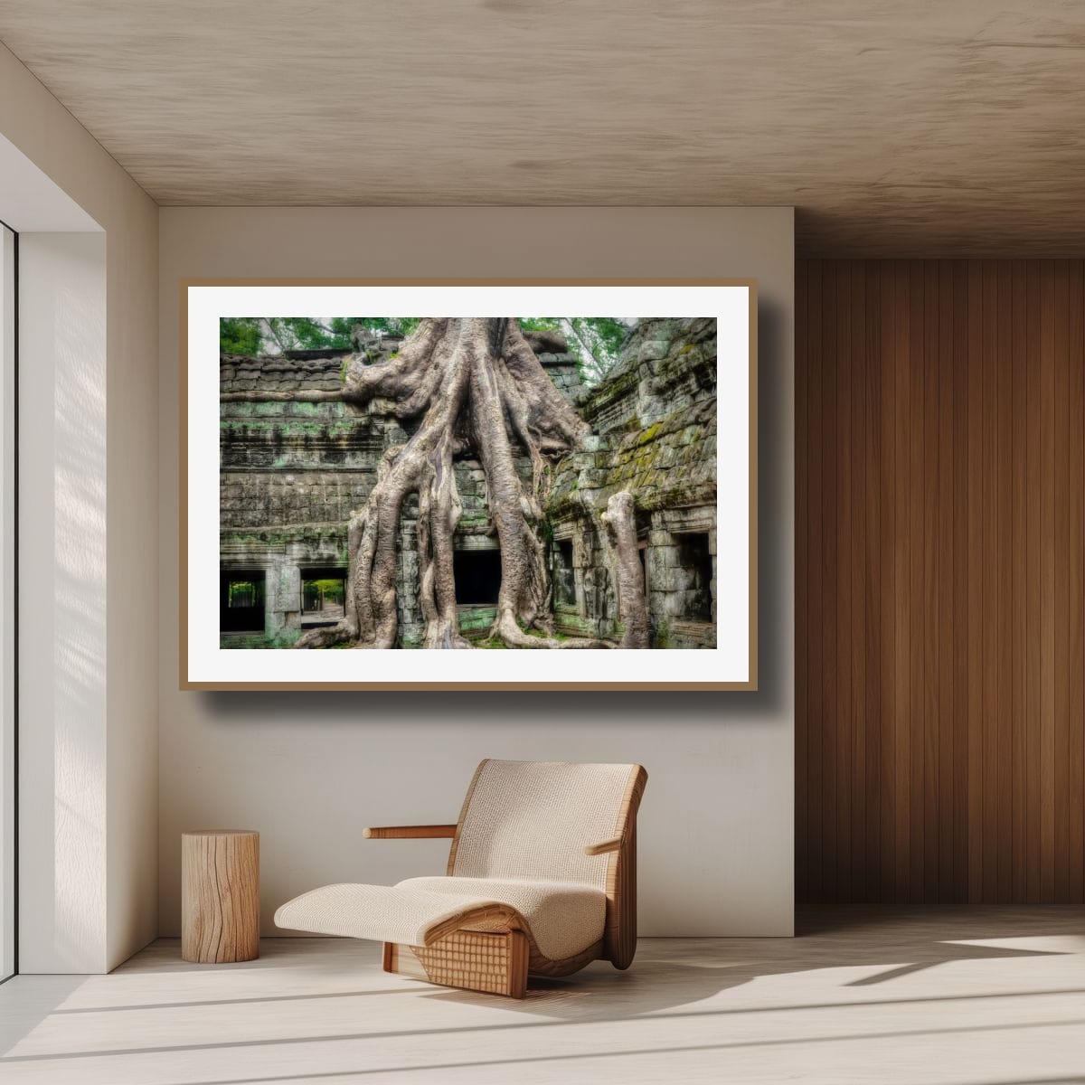 Ta Prohm, Cambodia – Ancient Temple Wall Art