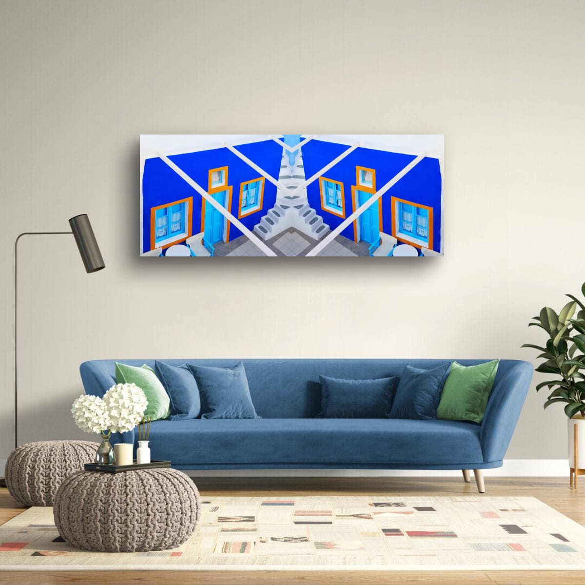 Santorini, Greece – Contemporary Graphic Wall Art