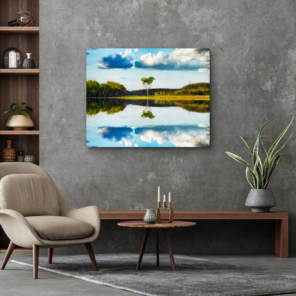 Lake Moondarra, Queensland – Contemporary Reflection Wall Art