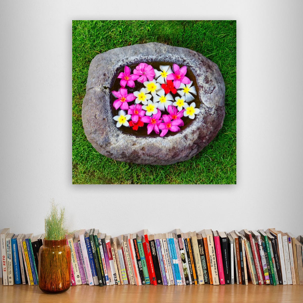 Tropical Floral Reflections, Bali, Indonesia – Botanical Wall Art
