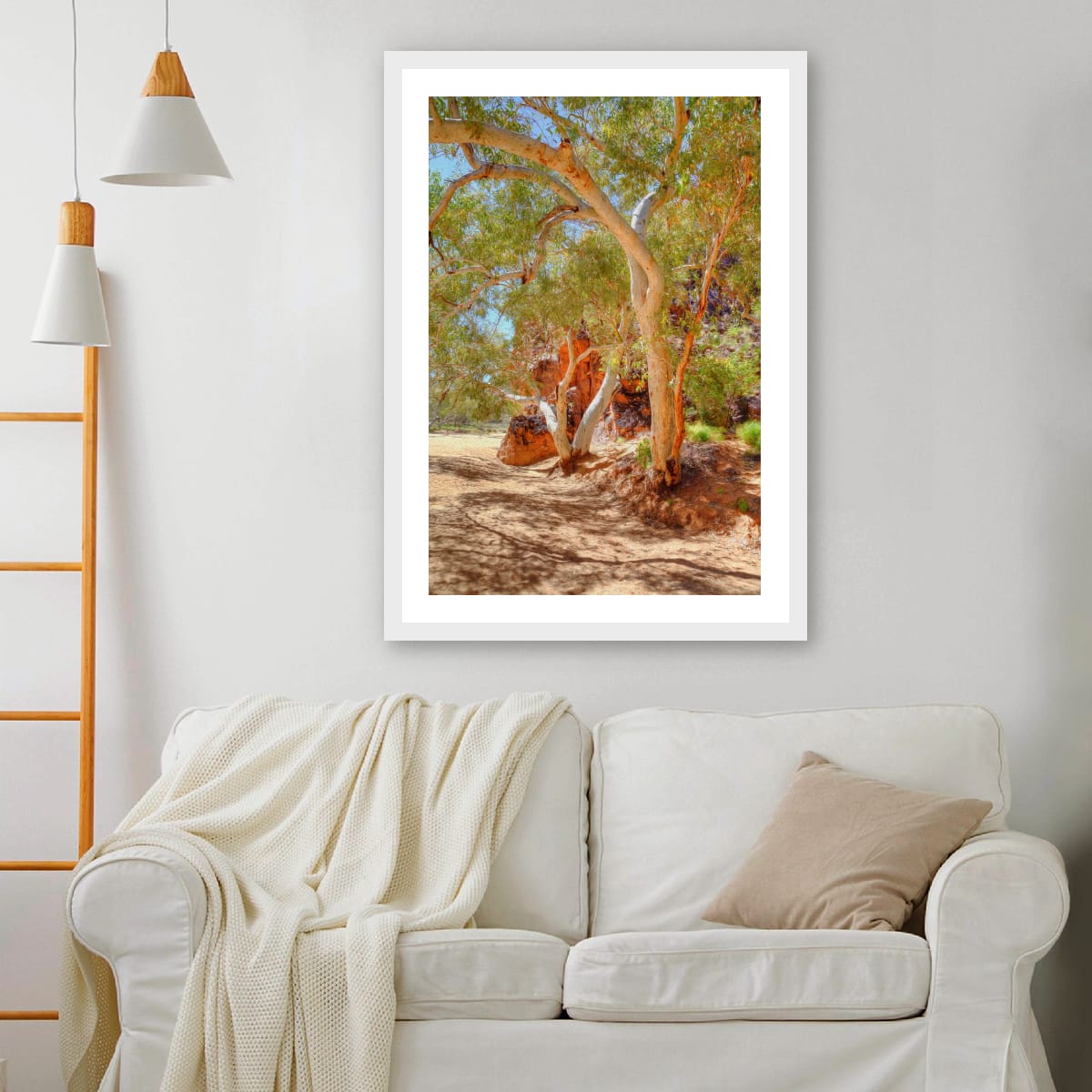 Ghost Gums of Jessie Gap, Alice Springs – Artistic Wall Art