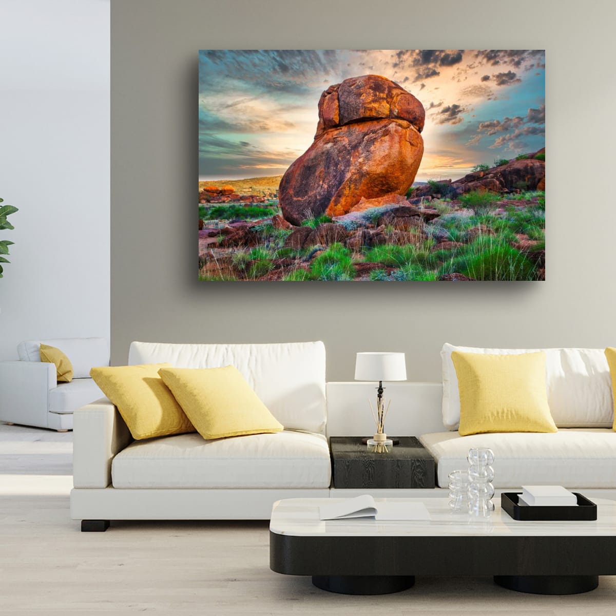 Balanced by Time – Devils Marbles Wall Art