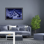 Shirakawa-go, Japan – Cool Tone Heritage Village Wall Art