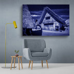 Shirakawa-go, Japan – Cool Tone Heritage Village Wall Art