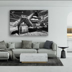 Shirakawa-go, Japan – Monochrome Infrared Wall Art