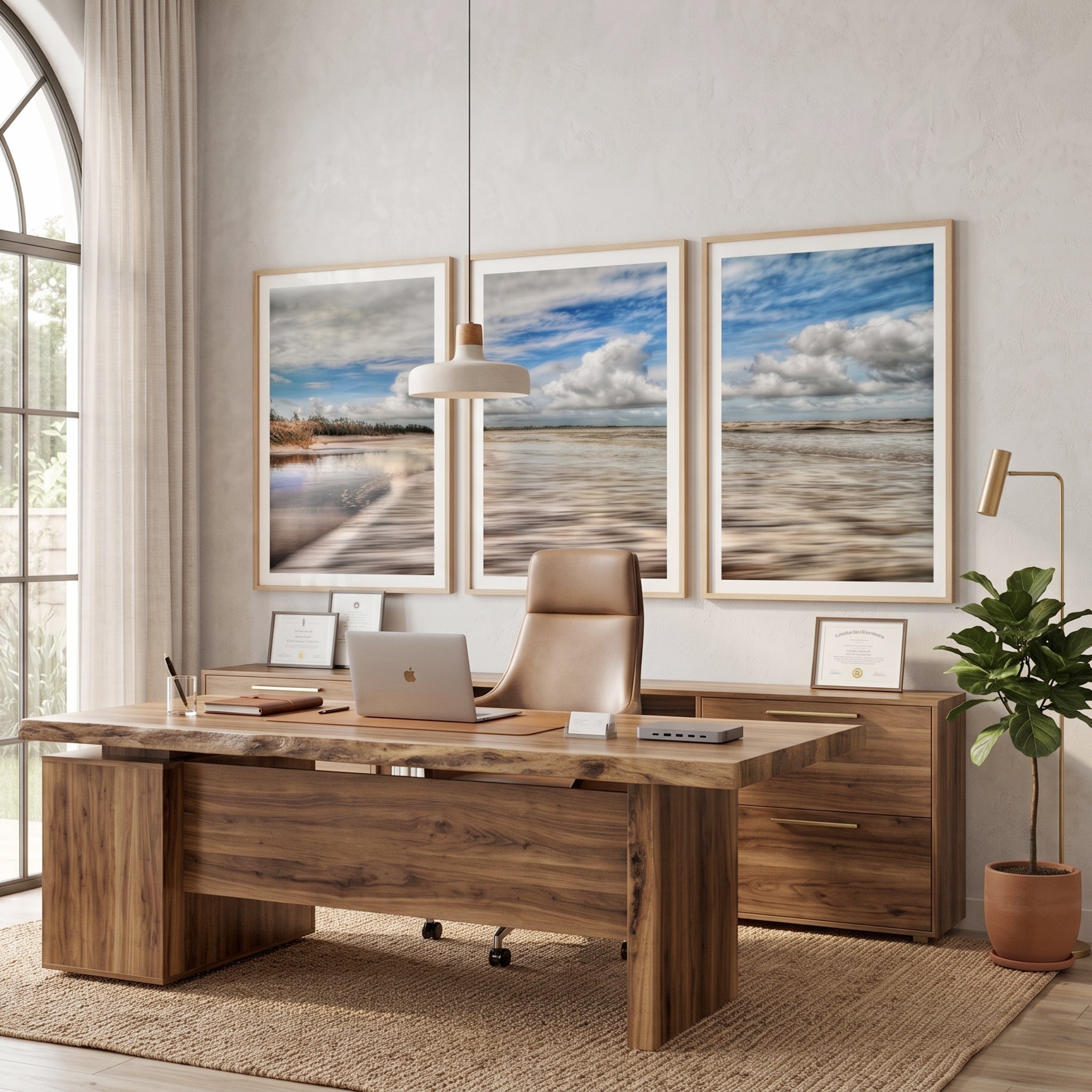 Tidal Reflections – Casuarina Beach Triptych Wall Art