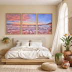 Blush of Dusk – Fannie Bay Triptych Wall Art
