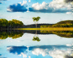 Lake Moondarra, Queensland – Contemporary Reflection Wall Art