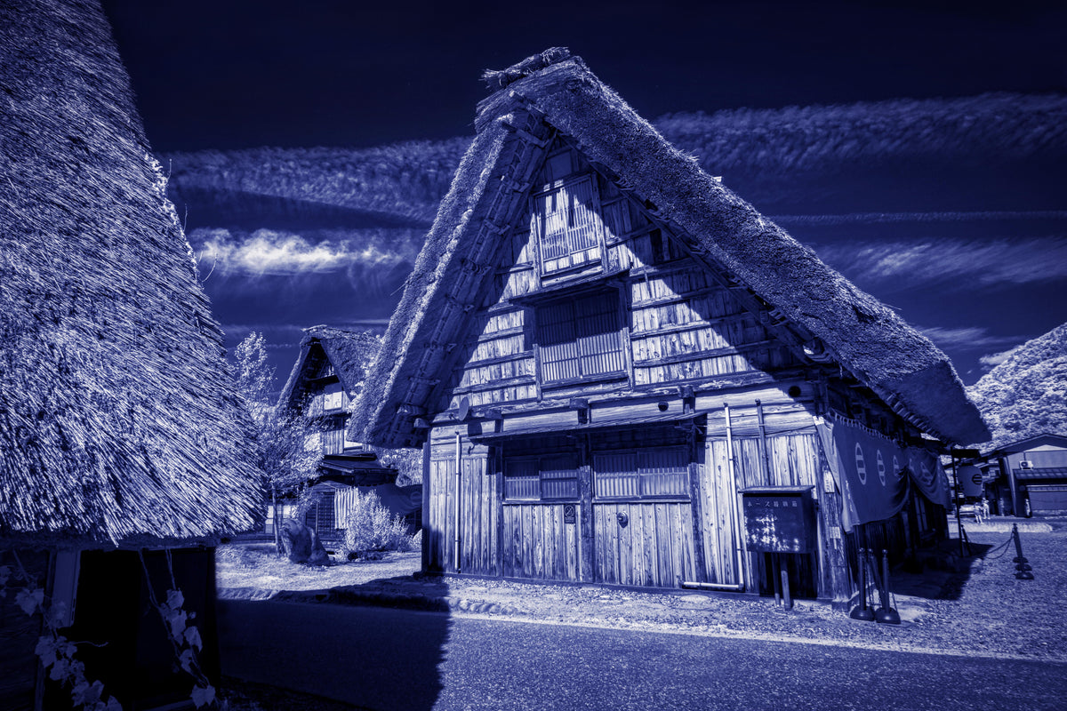 Shirakawa-go, Japan – Cool Tone Heritage Village Wall Art