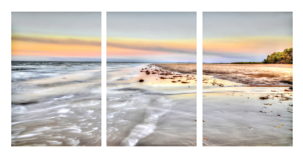 Tropical Shoreline – Lee Point Triptych Wall Art