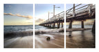 Timeless Tides – Picnic Bay Jetty Triptych Wall Art
