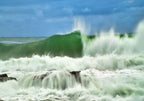 Mooloolaba, Sunshine Coast – Emerald Wave Coastal Wall Art
