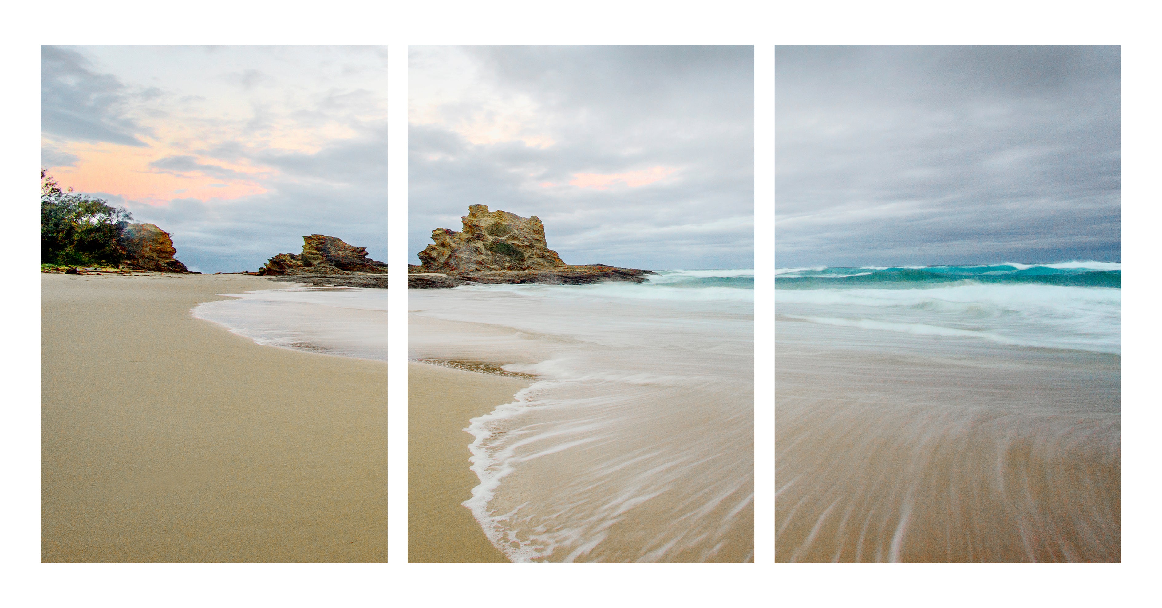 Coastal Tranquility – Nambucca Heads, New South Wales | Triptych Wall Art