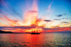Mykonos, Greek Islands – Sunset Coastal Wall Art
