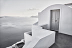 Santorini, Greek Islands – Minimal Monochrome Wall Art